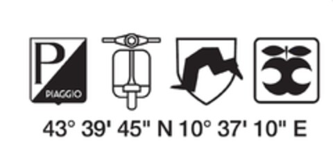 P PIAGGIO 43  39' 45" N 10 37' 10" E Logo (EUIPO, 01.08.2023)