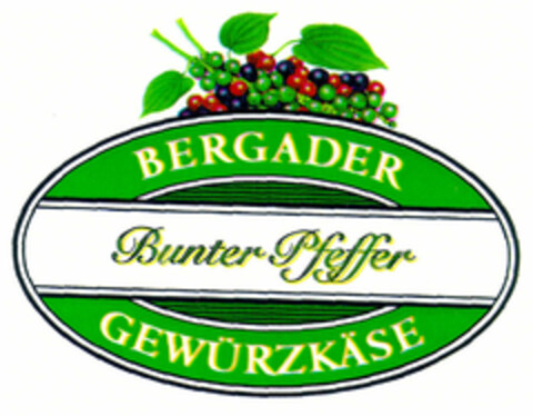 BERGADER Bunter Pfeffer GEWÜRZKÄSE Logo (EUIPO, 12.02.1999)