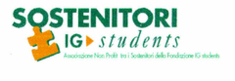 SOSTENITORI IG students Associazione Non Profit tra i Sostenitori della Fondazione IG students Logo (EUIPO, 06/23/2000)