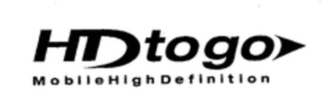 HD to go Mobile High Definition Logo (EUIPO, 17.01.2006)
