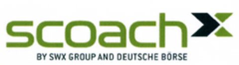 scoach BY SWX GROUP AND DEUTSCHE BÖRSE Logo (EUIPO, 17.12.2007)