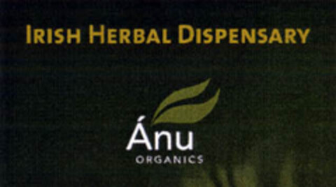 IRISH HERBAL DISPENSARY Ánu ORGANICS Logo (EUIPO, 19.06.2006)