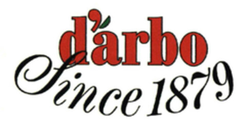 d'arbo Since 1879 Logo (EUIPO, 29.06.2011)