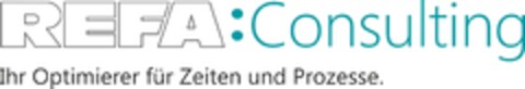 REFA Consulting Ihr Optimierer für Zeiten und Prozesse Logo (EUIPO, 17.10.2012)