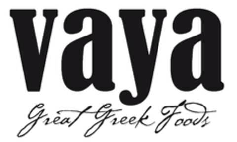 VAYA Great Greek Foods Logo (EUIPO, 07/18/2013)