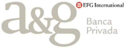 A&G EFG INTERNATIONAL BANCA PRIVADA Logo (EUIPO, 31.07.2013)