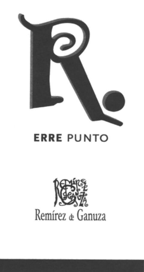 R. ERRE PUNTO Remírez de Ganuza Logo (EUIPO, 09/17/2013)