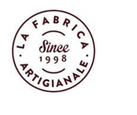 LA FABRICA ARTIGIANALE SINCE 1998 Logo (EUIPO, 10/20/2021)
