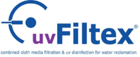 uvFiltex combined cloth media filtration & uv disinfection for water reclamation Logo (EUIPO, 20.10.2023)