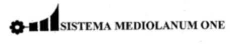 SISTEMA MEDIOLANUM ONE Logo (EUIPO, 21.07.2000)