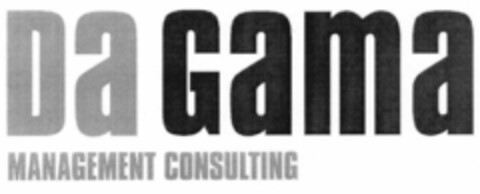 Da Gama MANAGEMENT CONSULTING Logo (EUIPO, 03/29/2001)