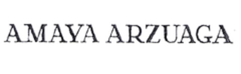 AMAYA ARZUAGA Logo (EUIPO, 03/25/2004)