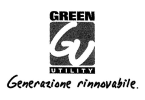 GREEN UTILITY GU Generazione rinnovabile. Logo (EUIPO, 10.10.2007)