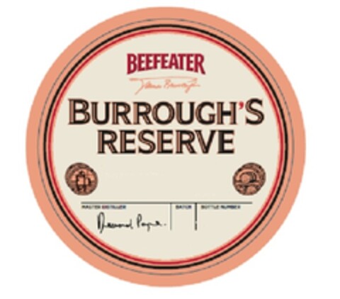 Beefeater James Burrough Burrough's Reserve Desmond Payne Logo (EUIPO, 11.02.2013)