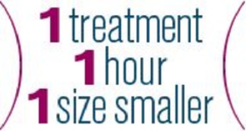 1 TREATMENT 1 HOUR 1 SIZE SMALLER Logo (EUIPO, 19.03.2013)
