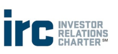 IRC INVESTOR RELATIONS CHARTER Logo (EUIPO, 03/04/2015)