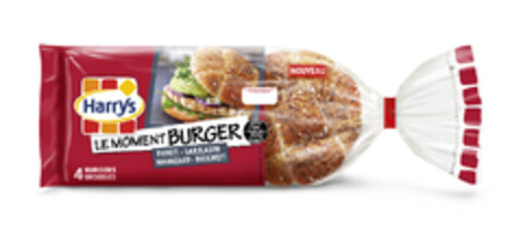 HARRYS LE MOMENT BURGER PAVOT - SARRASIN MAANZAAD - BOEKWEIT 4 BURGERS BROODJES À consommer de préferénce avant le: Ten minste houdbaar tot: Suggestion de présentation/Serveertip - NOUVEAU - ZONDER SANS HUILE DE PALME PALMOLIE Logo (EUIPO, 12.02.2016)