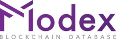 Modex BLOCKCHAIN DATABASE Logo (EUIPO, 24.03.2020)