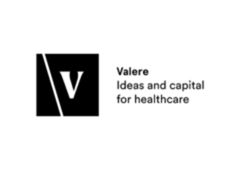 V VALERE IDEAS AND CAPITAL FOR HEALTHCARE Logo (EUIPO, 10/14/2021)