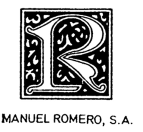 R MANUEL ROMERO, S.A. Logo (EUIPO, 05/29/1996)