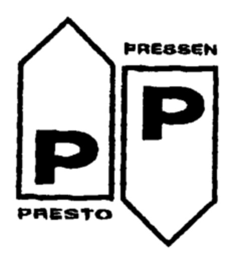 PRESSEN P P PRESTO Logo (EUIPO, 20.10.1999)