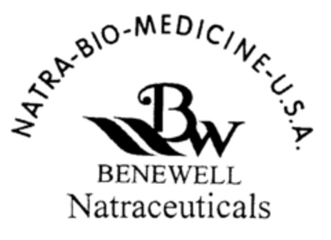 NATRA-BIO-MEDICINE-U.S.A. BW BENEWELL Natraceuticals Logo (EUIPO, 03.07.2000)