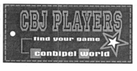 CBJ PLAYERS find your game conbipel world Logo (EUIPO, 07.02.2002)