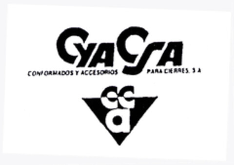 CYACSA CONFORMADOS Y ACCESORIOS PARA CIERRES S.A. CCA Logo (EUIPO, 15.05.2003)