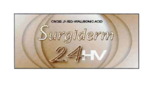 CROSS LINKED HYALURONIC ACID Surgiderm 24HV Logo (EUIPO, 04.11.2004)