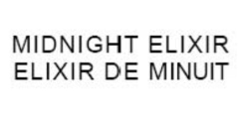 MIDNIGHT ELIXIR ELIXIR DE MINUIT Logo (EUIPO, 02/05/2007)