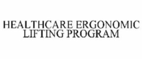 HEALTHCARE ERGONOMIC LIFTING PROGRAM Logo (EUIPO, 06/09/2008)