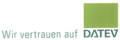 wir vertrauen auf DATEV Logo (EUIPO, 08/13/2012)