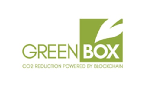 GREENBOX CO2 REDUCTION POWERED BY BLOCKCHAIN Logo (EUIPO, 21.10.2021)