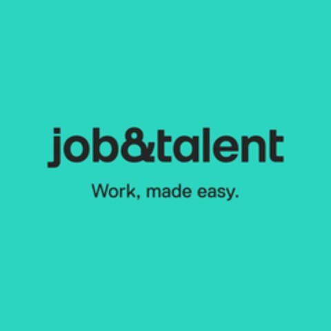 job&talent Work, made easy. Logo (EUIPO, 10/24/2023)