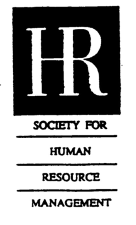 HR SOCIETY FOR HUMAN RESOURCE MANAGEMENT Logo (EUIPO, 15.10.1997)