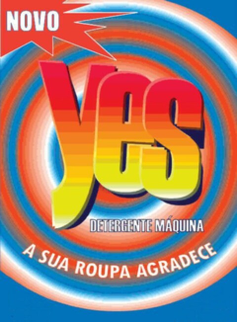 yes DETERGENTE MÁQUINA A SUA ROUPA AGRADECE Logo (EUIPO, 03.02.2006)