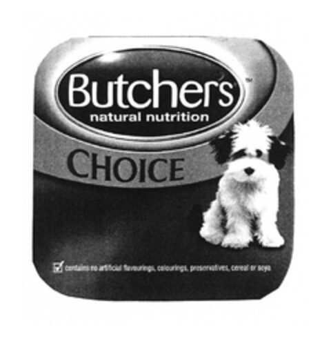 Butcher's CHOICE natural nutrition Logo (EUIPO, 10/16/2006)