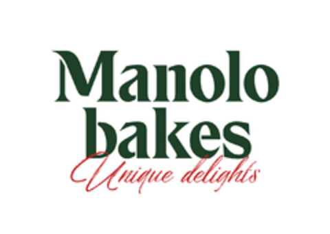 MANOLO BAKES UNIQUE DELIGHTS Logo (EUIPO, 03/14/2018)