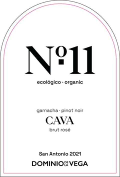 Nº11 ecológico.organic garnacha.pinot noir CAVA brut rosé San Antonio 2021 DOMINIO DE LA VEGA Logo (EUIPO, 05/09/2023)