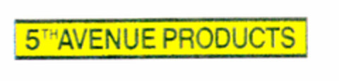 5TH AVENUE PRODUCTS Logo (EUIPO, 04/01/1996)