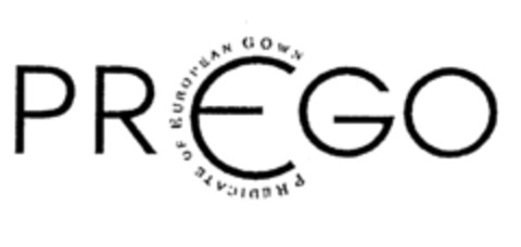 PREGO PREDICATE OF EUROPEAN GOWN Logo (EUIPO, 11/26/1997)