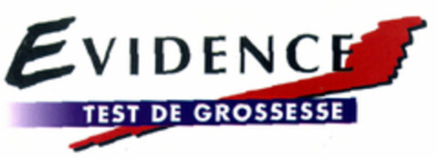 EVIDENCE TEST DE GROSSESSE Logo (EUIPO, 29.09.1998)