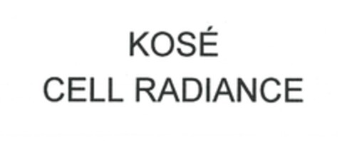 KOSÉ CELL RADIANCE Logo (EUIPO, 19.08.2011)