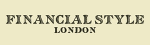 FINANCIAL STYLE LONDON Logo (EUIPO, 04/12/2012)