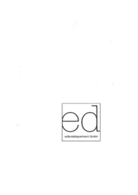 ed editorialdepartment GmbH Logo (EUIPO, 06.11.2012)
