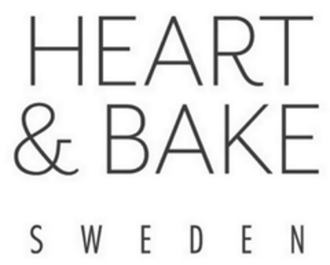 HEART & BAKE SWEDEN Logo (EUIPO, 12/19/2013)