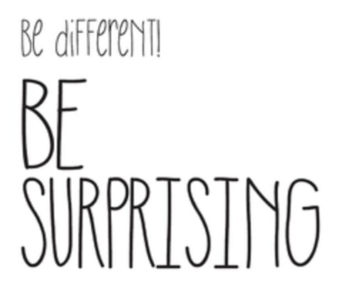 be different! BE SURPRISING Logo (EUIPO, 13.02.2015)