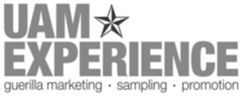 UAM EXPERIENCE guerilla marketing sampling promotion Logo (EUIPO, 01/29/2016)