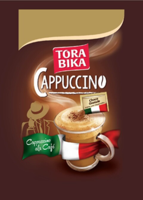 TORABIKA CAPPUCCINO CHOCO GRANULE ADD TO YOUR CAPPUCCINO CAPPUCCINO ALA CAFE Logo (EUIPO, 18.09.2017)