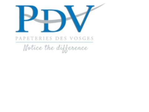 PDV PAPETERIES DES VOSGES Notice the difference Logo (EUIPO, 04.12.2017)